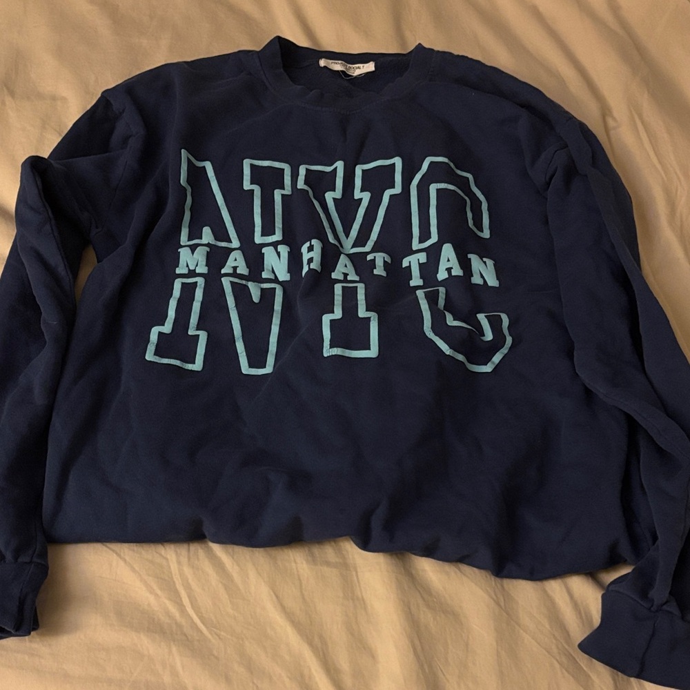 Project Social T Navy Blue NYC Sweatshirt